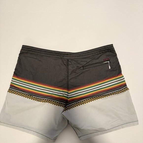 Billabong Men's Board Shorts Swim Rasta Multi Color Size 44 8" Inseam - Picture 2 of 6